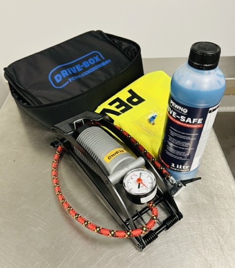 DRIVE-BOX (kompletny zestaw naprawczy z pompką)